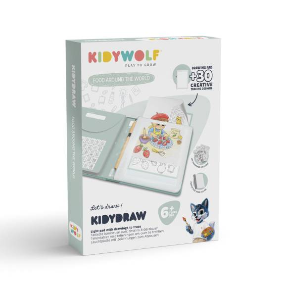 Kidywolf - Kidydraw-PAD6-FAW - tablet rysunkowy podświetlany